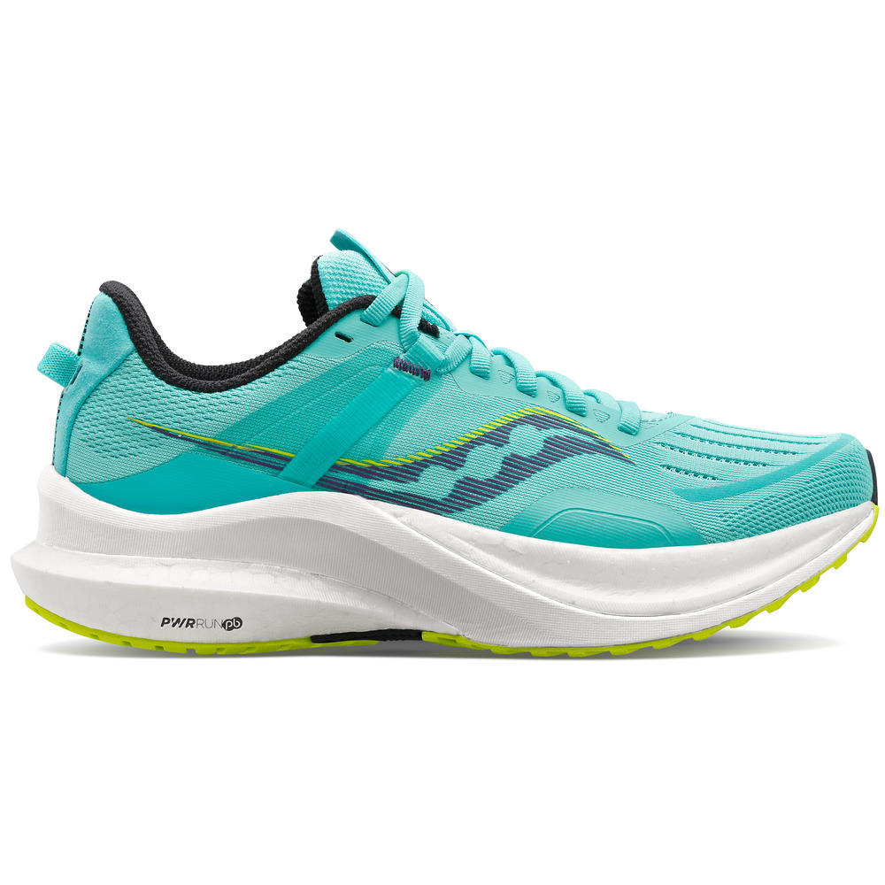 Women's Saucony Tempus, Cool Mint/Acid, 7 B Medium