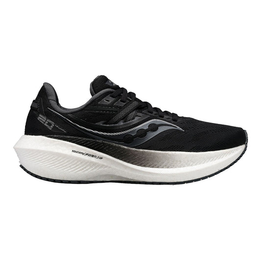 Women's Saucony Triumph 20, Black/White, 8 B Medium
