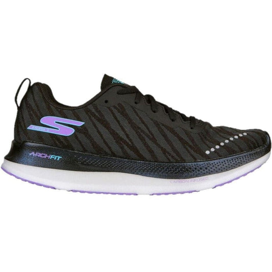 Women's Skechers Go Run Razor Excess 2, Black/Purple, 9.5 B Medium